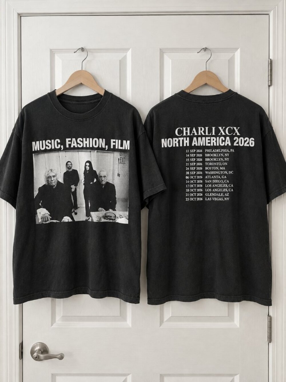 Charli XCX North America 2026 Tour T-shirt
